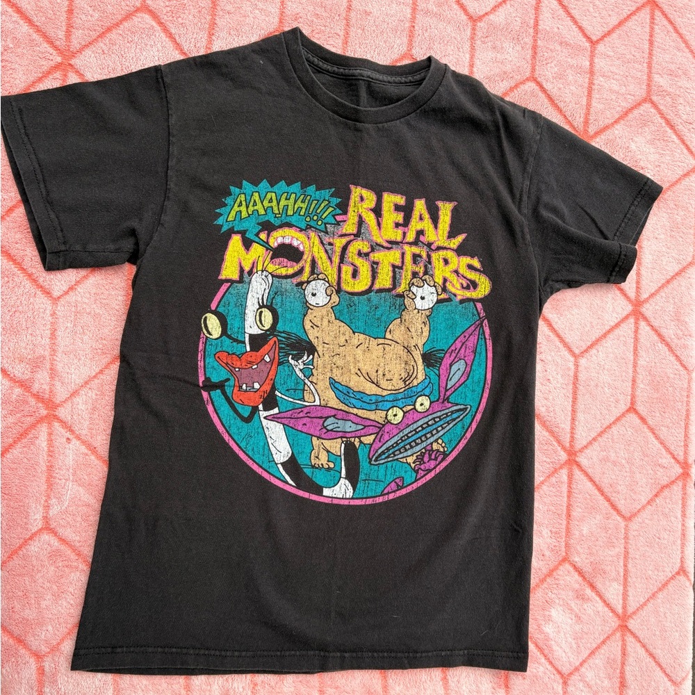 Black Aaahh!!! Real Monsters T-Shirt